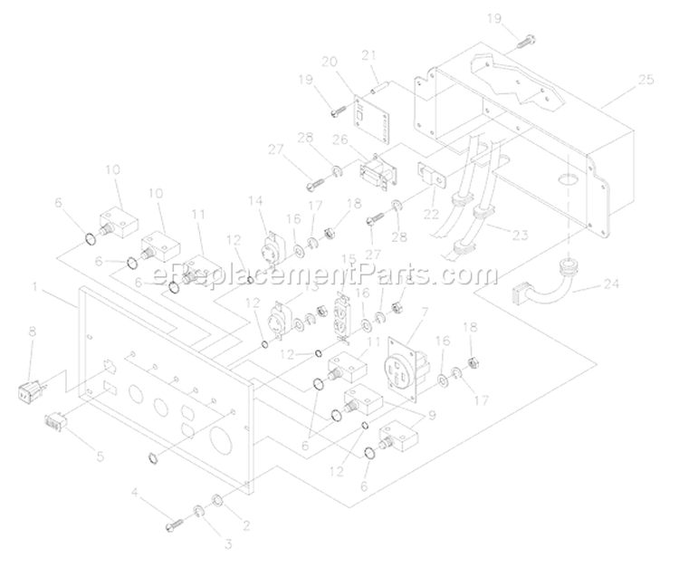 Page C Diagram and Parts List for 1020-1  Briggs and Stratton Generator